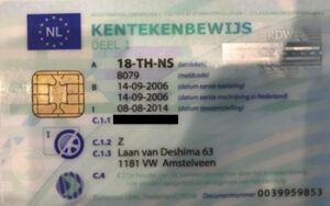 Holland lakóautó forgalmi engedély