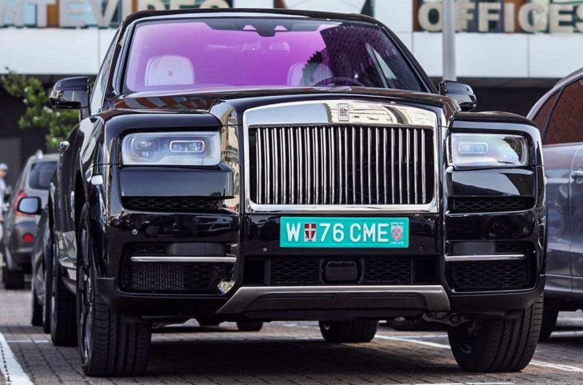 Rolls-Royce osztrák kiviteli export rendszámmal