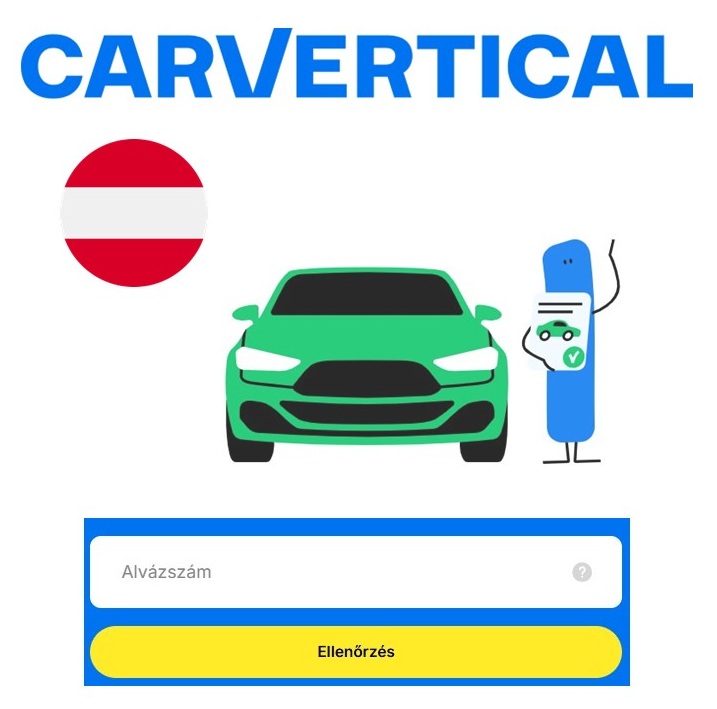 Osztrák gépjármű (autó, motor, lakóautó) előélet és járműtörténet lekérdezés Carvertical